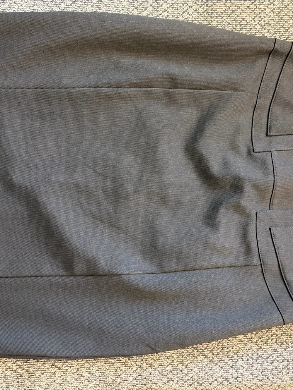 Express Black Tailored Pencil Skirt